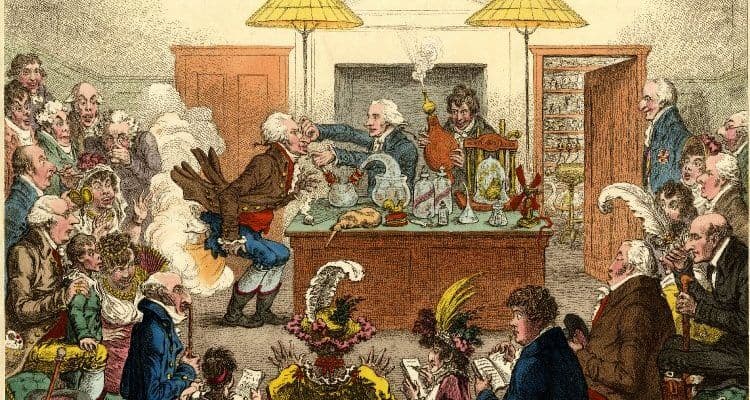 The strange parties to inhale anesthesia of the early 19th century