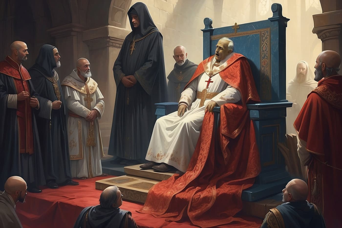El cadáver del Papa, que fue llevado a juicio