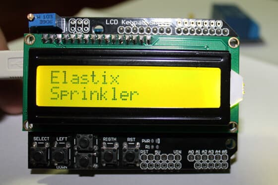 Irrigation system controlled by telephone. Applications for a PBX at home.